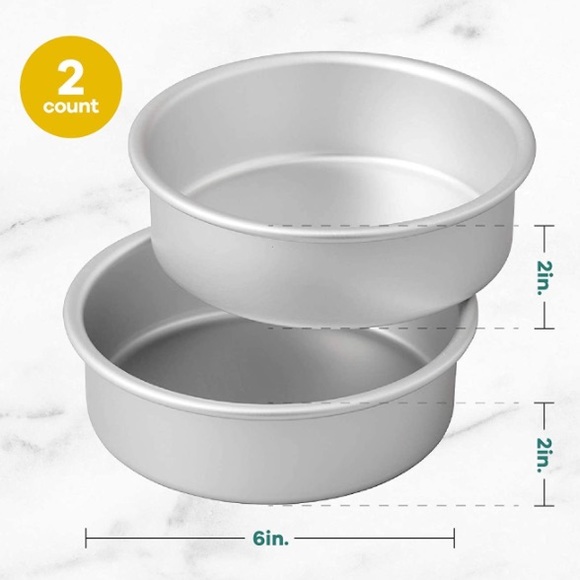 ‼️$5 SALE‼️ WILTON 6 inch Cake Pan Set Small & Tall - Picture 2 of 14